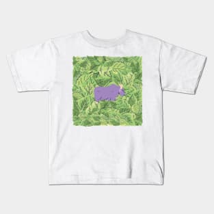 Cattle in Leaves Kids T-Shirt